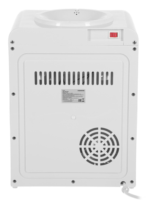 Кулер StarWind SW-2001FW, настольный, внутренний трубчатый, «push» - кран, белый