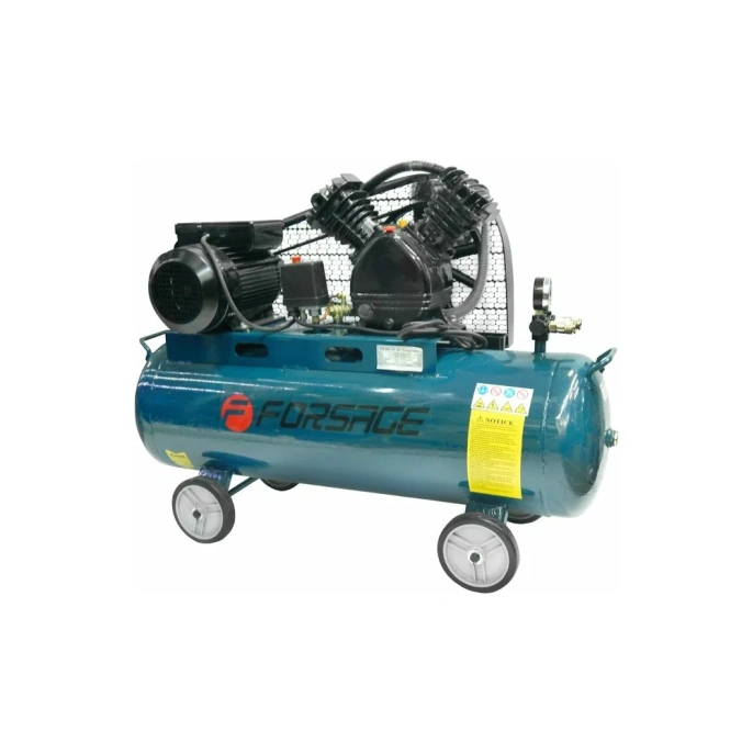 2-х поршневой компрессор с ременным приводом Forsage 100 л F-TB265-100(7738)
