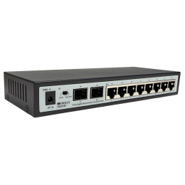 Коммутатор ORIGO Неуправляемый коммутатор, 8x1000Base-T, 2x1000Base-X SFP, корпус металл (OS2210F/A2A)