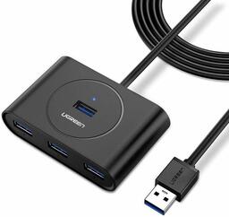 Хаб UGREEN CR113 20290 USB 3.0 Hub. Длина 0,5 м. Цвет: черный