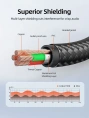 Удлинительный аудиокабель CABLETIME CF19E (CT-AE35M-AG0.5) 0,5 м, стерео 3,5 мм - Black Braided