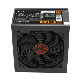 Ginzzu PB450 12CM 80+ black,APFC,20+4p,1 PCI-E 6+2 , 4*SATA, 2*IDE, OEM