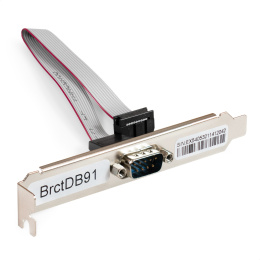 Планка портов в корпус 1x COM ExeGate BrctDB91 (Com 10-pin (F) --> RS232 DB9 Male, кабель 20см) EX298291RUS