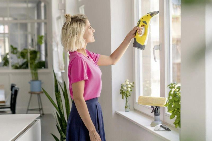 Стеклоочиститель Karcher WV 5 Plus Frame Edition, желтый [1.633-590.0]