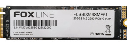 Твердотельный накопитель Foxline SSD ME, 256GB, M.2 22x80mm , NVMe, PCIe 3.0 x4, 3D TLC, R/W 1500/1100MB/s 2 года FLSSD256SME61