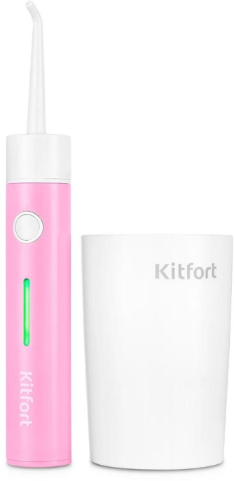 Ирригатор KitFort КТ-2957-1 цвет:розовый и белый
