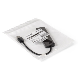 USB-Хаб (концентратор) 4-в-1 ExeGate DUB-4P/1 (кабель-адаптер USB3.0 --> 4xUSB3.0, доп. разъем USB Type-C для подключения источника питания, Plug&Play, черный) EX293980RUS