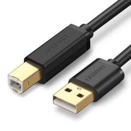 Кабель для принтера UGREEN US135 (20847) USB 2.0 A(m) to USB-B(m) Print Cable. Длина: 2 м. Цвет: черный