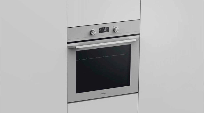 Духовой шкаф Электрический Haier HOQ-K5AAN3GG серый/серебристый (FY001ME09RU)