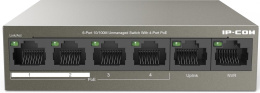 Коммутатор IP-COM F1106P-4-63W, неуправляемый