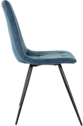 Стул для дома Бюрократ CH-K1 синий Holland 58 металл черный на ножках CH-K1_1/HL58
