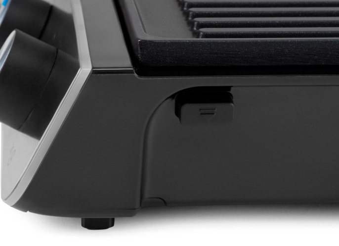 Электрогриль DOMFY Metal DSM-EG502, черный и серебристый