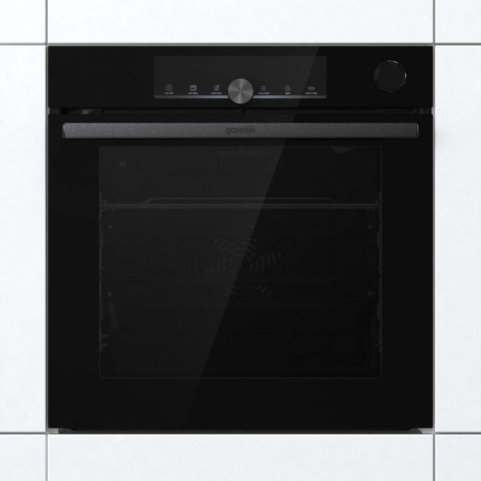 Духовой шкаф электрический Gorenje BPSA6747A08BG, 77л, дверца с 4 стеклами, черный
