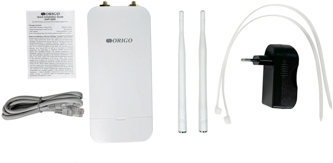 Точка доступа ORIGO OAP1200F, AC1200, 2.4/5ГГц, 1xRJ45, белый [oap1200f/a1a]
