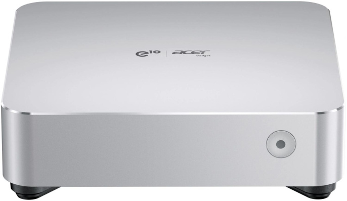 Неттоп Acer Gadget E10 ETBox1 i5 13500H 2.6 16Gb SSD512Gb UHDG Windows 11 Pro 2x2.5GbitEth WiFi BT 120W серебристый/черный