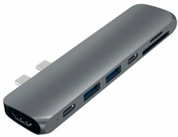 USB-хаб Satechi Aluminum Type-C Pro Hub Adapter - Space Grey ST-CMBPM