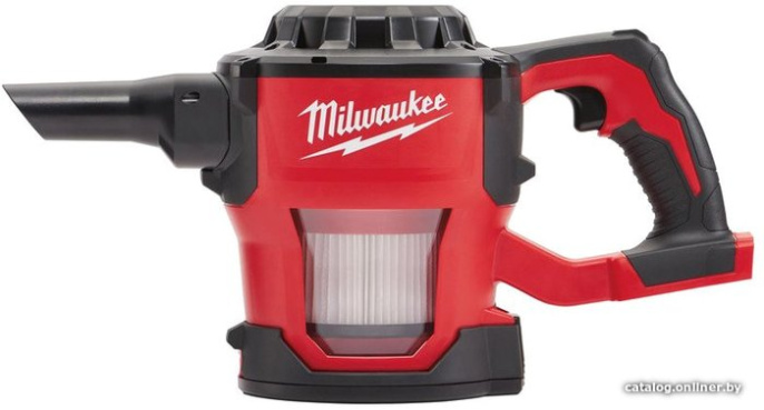 Пылесос Milwaukee M18 CV (4933459204) (профессиональный, питание: аккумулятор, сухая уборка, тип пылесборника: контейнер, объем пылесборника: 2.5 л, фильтр тонкой очистки)
