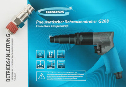 Гайковерт Denzel G208 212л/мин голубой/черный