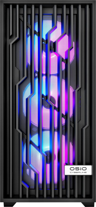 Компьютер OSIO CyberLine C59i Intel Core i5 12400F,  DDR4 16ГБ, 1ТБ SSD, NVIDIA GeForce RTX 3050 - 6 ГБ,  без операционной системы,  черный [с59i-001b]