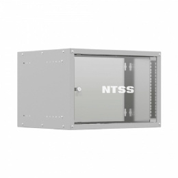 Шкаф коммутационный NTSS Lime NTSS-WL6U5545GS настенный, стеклянная передняя дверь, 6U, 550x370x450 мм