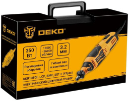 Гравер Deko DKRT350E-LCD 350Вт насадок:43 кейс