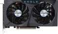 Видеокарта Gigabyte RTX 3050 Eagle OC 8G GDDR6 GV-N3050EAGLE OC-8GD NVIDIA GeForce RTX 3050, PCI Express 4.0, 8GB GDDR6, 128bit, 1792 MHz, 2560sp, 2хHDMI, 2хDisplayPort
