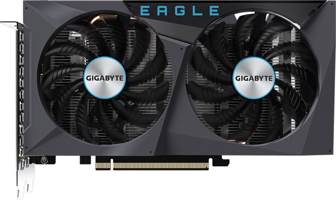 Видеокарта Gigabyte RTX 3050 Eagle OC 8G GDDR6 GV-N3050EAGLE OC-8GD NVIDIA GeForce RTX 3050, PCI Express 4.0, 8GB GDDR6, 128bit, 1792 MHz, 2560sp, 2хHDMI, 2хDisplayPort