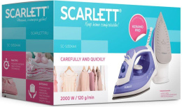 Утюг Scarlett SC-SI30K44, с паровым ударом, 2000Вт, лиловый