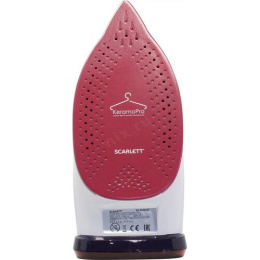 Мощный утюг Scarlett SC-SI30K45 2600 Вт, с пароувлажнением, подошва KeramoPro, постоянная подача пара