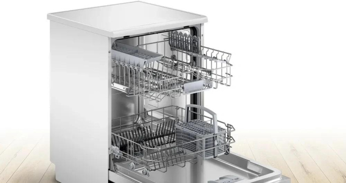 Посудомоечная машина Bosch Serie 2 SMS26DW00T, полноразмерная, напольная, 60см, загрузка 13 комплектов, белая