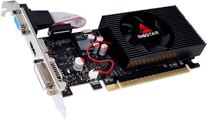 Видеокарта Biostar GT 730 2GB GDDR3 (VN7313THX1) (GeForce GT 730, PCI Express x16 2.0, 2GB GDDR3, 128bit, 1333MHz, 384sp, 1хHDMI, 1хDVI)