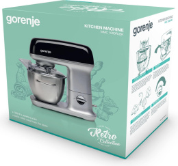 Кухонная машина Gorenje MMC1000RLBK планетар.вращ. 1000Вт черный