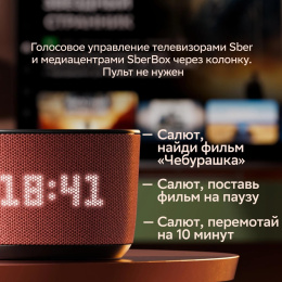 Умная колонка SBER Boom Home SBDV-00171G, 8Вт, с Салют, серый
