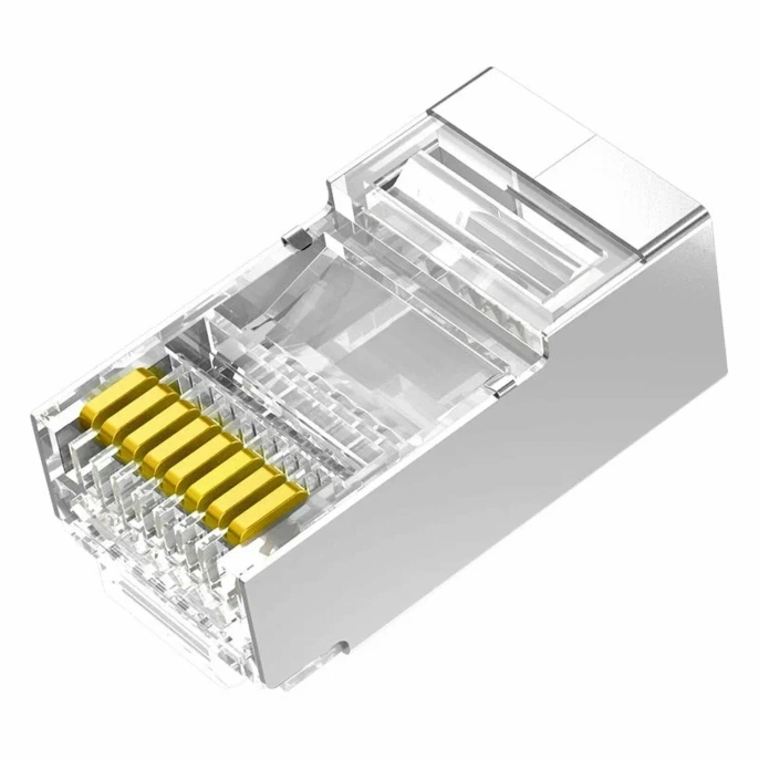 Коннектор UGREEN NW111 20333 Cat6 FTP RJ45 Modular Plugs 10шт. Цвет: прозрачный