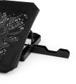 Подставка для ноутбука Buro BU-LCP150-B213, 15", 335х265х22 мм, 1хUSB, вентиляторы 2 х 140 мм, 480г, черный