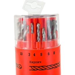 Набор сверл по металлу, кирпичу, дереву (18 шт; 3-10 мм) Gigant G-11120