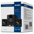 SVEN MS-150, чёрный, акустическая система 2.1, мощность RMS : 8 Вт+2x3.5 Вт