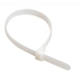 Стяжка кабельная нейлоновая 2.5х100 мм IEK UHH31-D025-100-100 белая 100 шт.