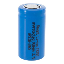 Rexant 30-2085 Аккумулятор Li-ion 18350, 3,7В, 900мАч, без платы защиты, плоский контакт, 10 шт, коробка