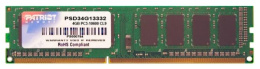 Оперативная память Patriot PSD34G13332 DDR3 - 1x 4ГБ 1333МГц, DIMM, Ret
