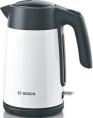 Электрочайник Bosch TWK7L461 2400 Вт, объем 1.7 л, материал корпуса: металл/пластик, материал колбы: нержавеющая сталь, с возможностью вращения на 360°, механическое управление