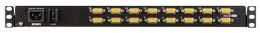 KVM консоль ATEN 18.5" 16-Port PS/2-USB VGA Single Rail WideScreen LCD KVM Switch CL3116NX-ATA-RG