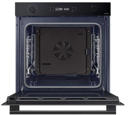 Духовой шкаф электрический Samsung NV7B41201AK/WT,  76л,  дверца с 2 стеклами,  черный