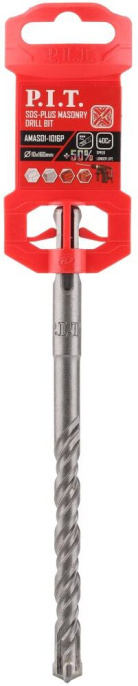Бур по бетону P.I.T. AMAS01-1016P (SDS-Plus 4Power, 10x160 мм, 4 реж. кромки, 4-х заходная спираль)