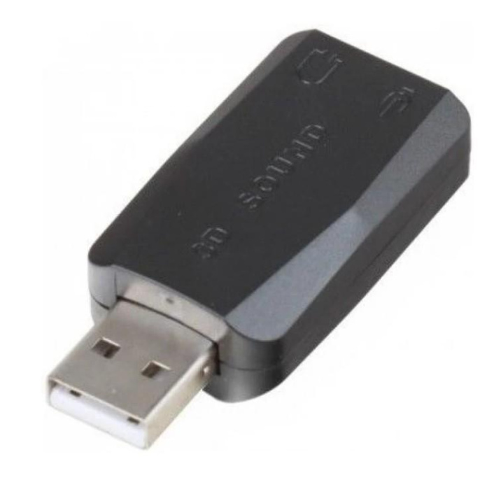 Адаптер для наушников с микрофоном (внешняя звуковая карта USB) ExeGate <EX-AU-01N> (USB, 2 x jack 3.5 mm) EX294787RUS