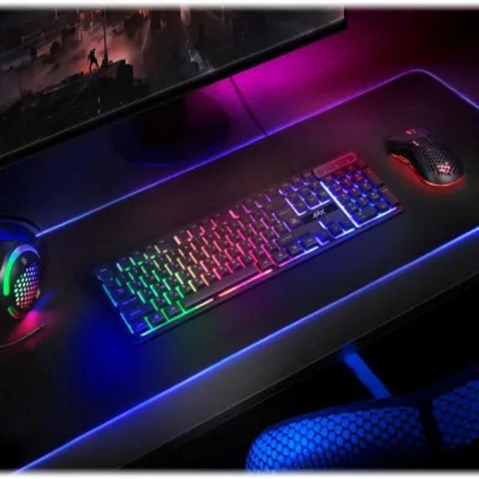 Клавиатура Defender Arx GK-196L игровая для ПК, мембранная, пластик, интерфейс подключения - USB-A, подсветка, влагозащита, цвет черный 45196 88252NT
