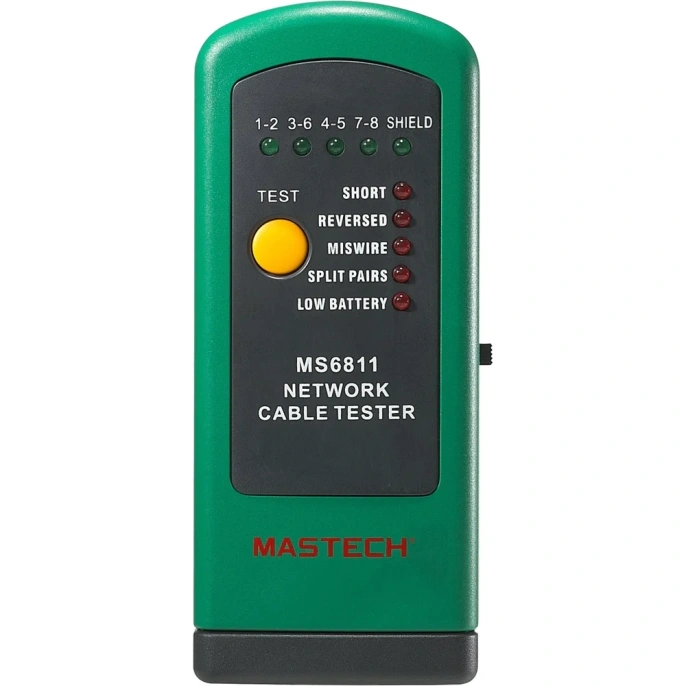 Тестер кабеля MASTECH MS6811 замыкание, обрыв, идентиф. в многож. кабелях 00-00000254