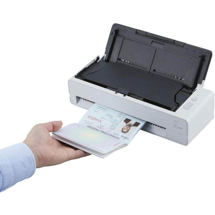 Сканер Ricoh scanner fi-800R Сканер уровня рабочей группы, 40 стр/мин, 80 изобр/мин, А4, двустороннее устройство АПД + однолистовая подача , USB 3.2, светодиодная подсветка аналог Fujitsu fi-800R (PA03795-B001)