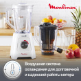 Блендер MOULINEX Blendforce LM42Q110, стационарный, белый
