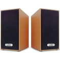 CBR CMS 635 Brown, Акустическая система 2.0, питание USB, 2х3 Вт 6 Вт RMS , материал корпуса MDF, 3.5 мм линейный стереовход, регул. громк., длина кабеля 1 м, цвет светло-коричневый